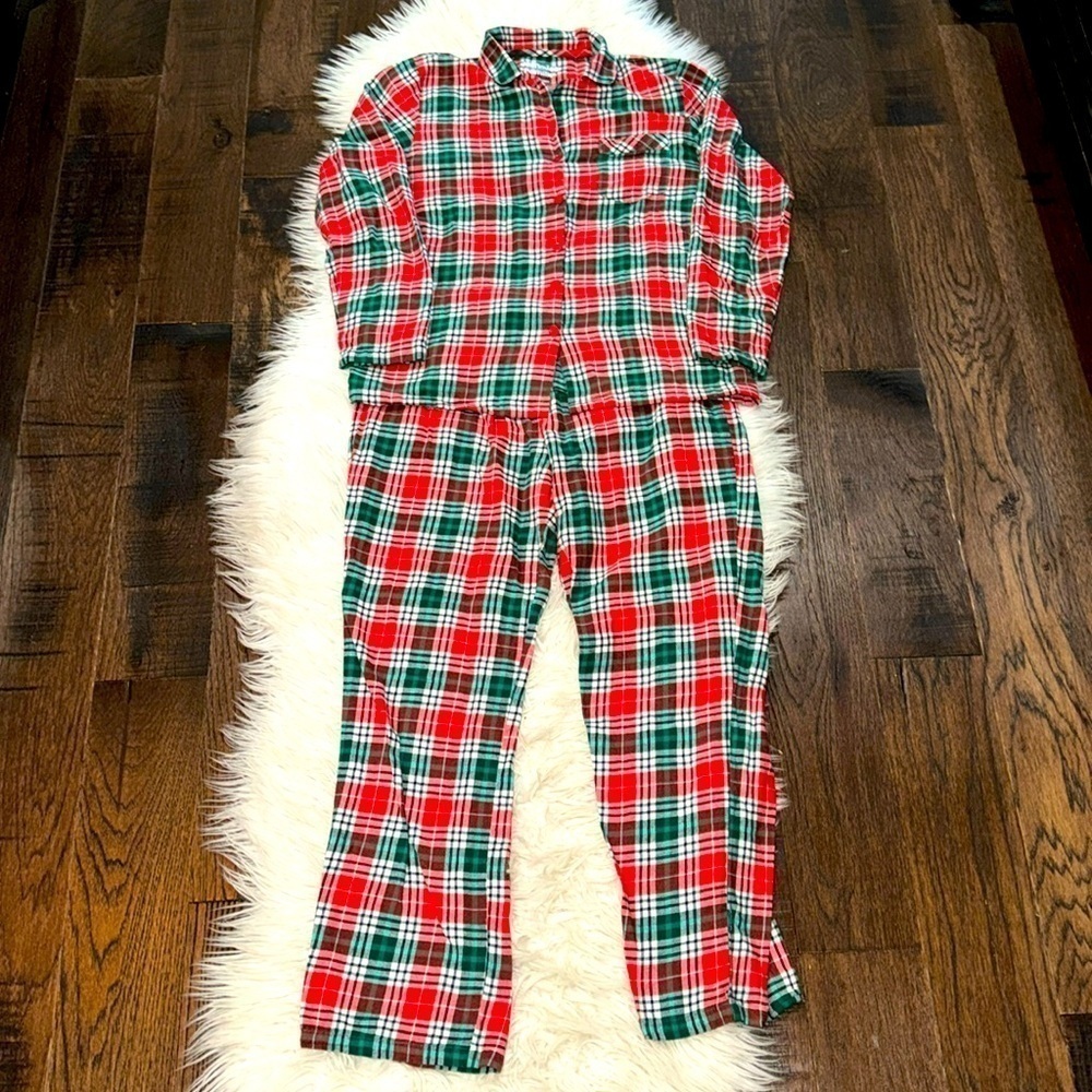 Trendy Plaid Pajamas Set